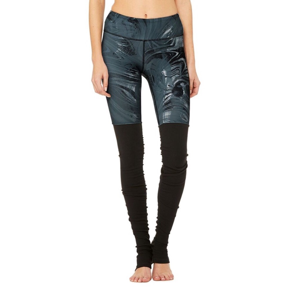 ALO Goddess Leggings - Black Marble